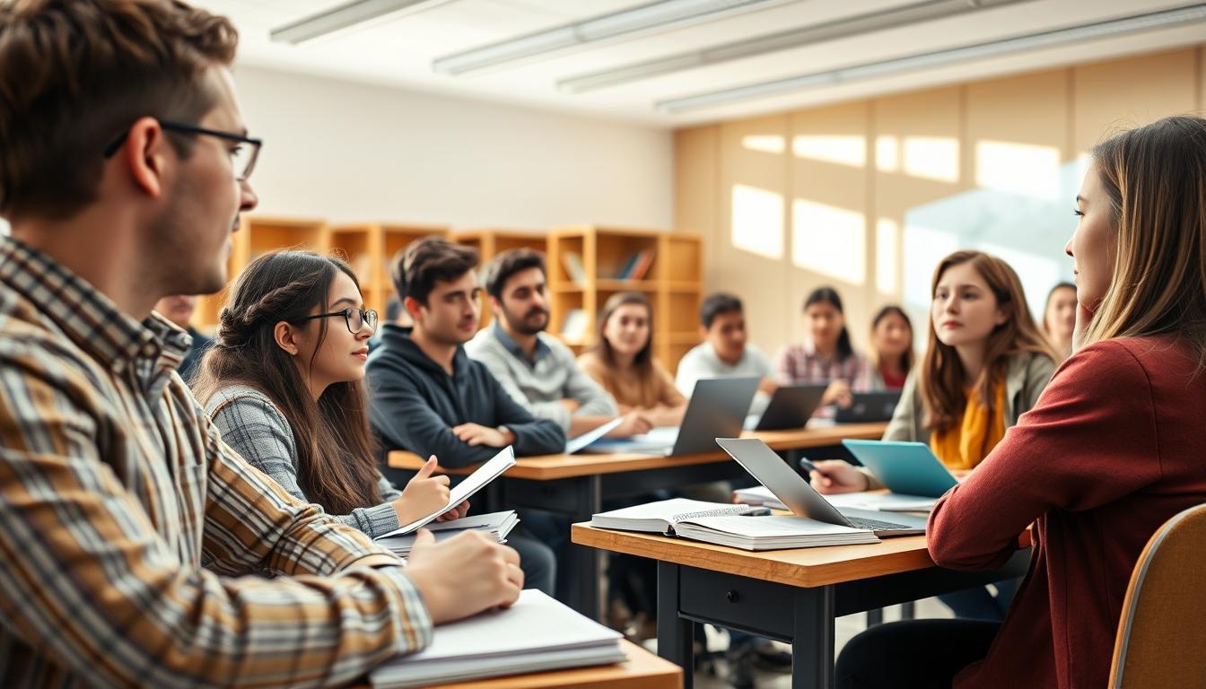 Modern university campus for students